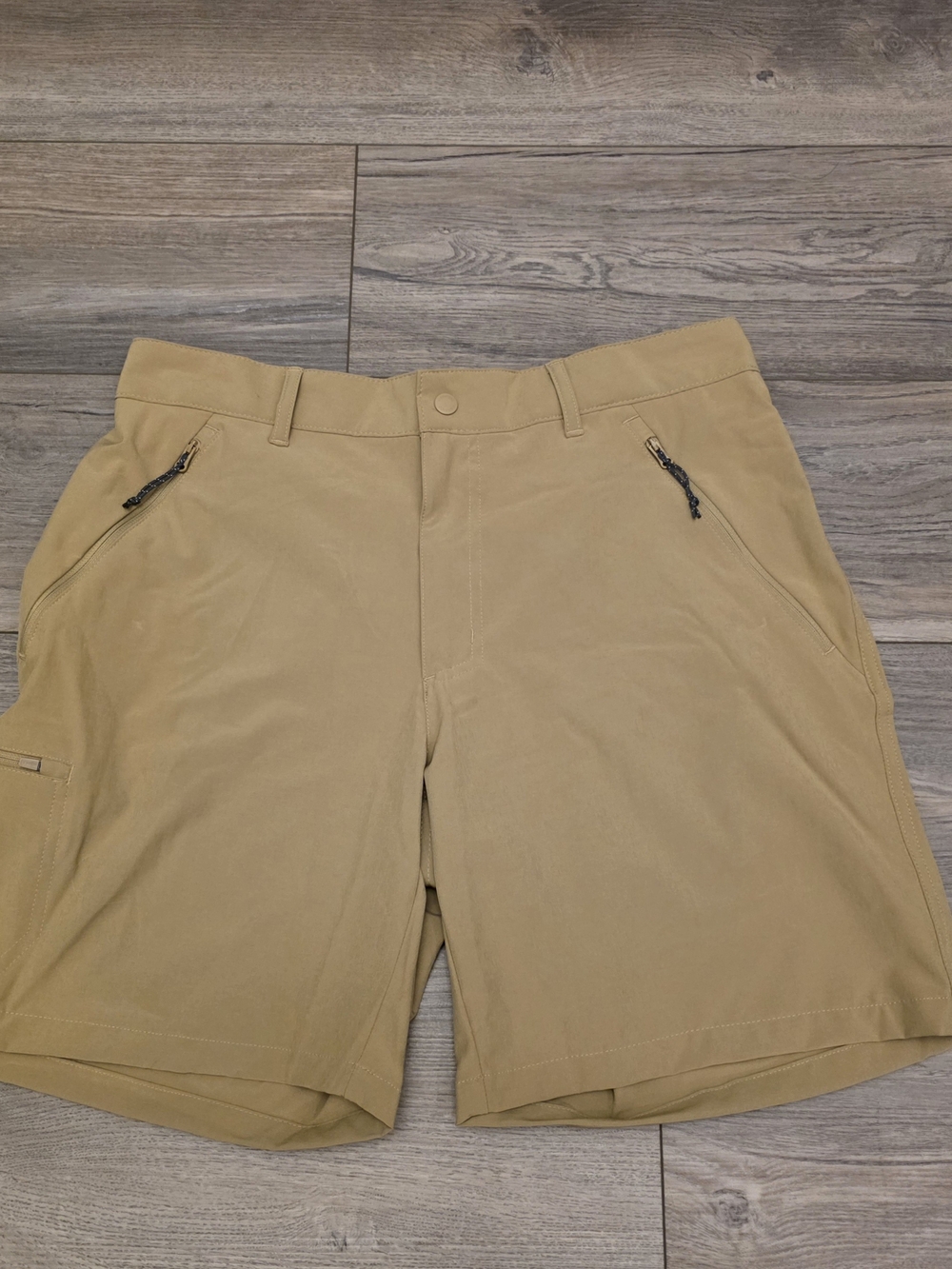 Columbia Mens Stretch Hiking Performance Shorts Tan Khaki 34/44